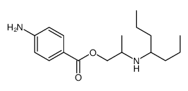 2-(1-Propylbutylamino)propyl=p-aminobenzoate结构式