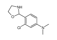 2-(2-Chloro-4-dimethylaminophenyl)oxazolidine structure