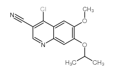 4-氯-7-异丙氧基-6-甲氧基-喹啉-3-甲腈结构式