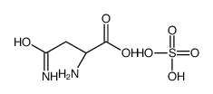 (2S)-2,4-diamino-4-oxobutanoic acid,sulfuric acid结构式