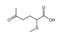 2-methylthio-5-oxohexanoic acid结构式