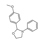 2-(4-methoxyphenyl)-3-phenyl-1,3-oxazolidine Structure