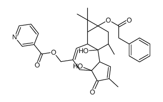 12-Deoxyphorbol-13-phenylacetate-20-nicotinoate结构式