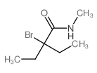 2-bromo-2-ethyl-N-methyl-butanamide结构式