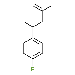 1-Fluoro-4-(1,3-dimethyl-3-butenyl)benzene结构式
