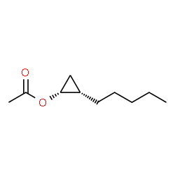 Cyclopropanol, 2-pentyl-, acetate, (1R,2S)-rel- (9CI) picture