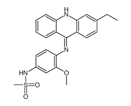 N-[4-[(3-ethylacridin-9-yl)amino]-3-methoxyphenyl]methanesulfonamide Structure