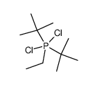 di-tert-butyldichloro(ethyl)-l5-phosphane Structure
