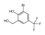 2-bromo-6-(hydroxymethyl)-4-(trifluoromethyl)phenol Structure