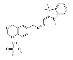 2-[(4H-1,3-benzodioxin-6-ylmethylhydrazono)methyl]-1,3,3-trimethyl-3H-indolium methyl sulphate Structure