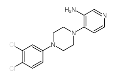 4-[4-(3,4-dichlorophenyl)piperazin-1-yl]pyridin-3-amine结构式