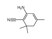 1,3-Cyclohexadiene-1-carbonitrile,2-amino-4,6,6-trimethyl-结构式