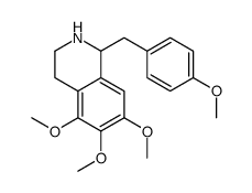 5,6,7-trimethoxy-1-[(4-methoxyphenyl)methyl]-1,2,3,4-tetrahydroisoquinoline结构式