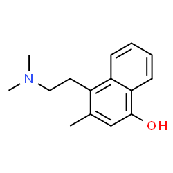 1-Naphthalenol,4-[2-(dimethylamino)ethyl]-3-methyl-(9CI) structure