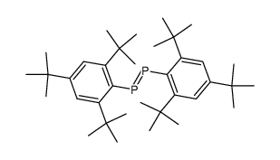 trans-bis[(2,4,6-tri-t-butyl)phenyl]diphosphene结构式