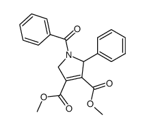 1-Benzoyl-2-phenyl-2,5-dihydro-1H-pyrrole-3,4-dicarboxylic acid dimethyl ester结构式