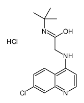 (7-chloroquinolin-4-yl)-(tert-butylcarbamoylmethyl)azanium chloride结构式