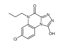 7-chloro-5-propyl-2H-[1,2,4]triazolo[4,3-a]quinoxaline-1,4-dione结构式