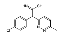 2-(4-chlorophenyl)-2-(6-methylpyridazin-3-yl)ethanethioamide Structure