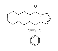 (Z)-13-(phenylsulfonyl)oxacycloheptadec-15-en-2-one Structure