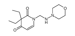 N-aminomethylmorpholine 3,3-diethyl-2,4-pyridinedione结构式