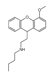 N-(2-(4-methoxy-9H-xanthen-9-yl)ethyl)butan-1-amine结构式