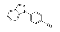 1-(4-ethynylphenyl)indole结构式