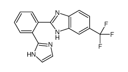 2-[2-(1H-imidazol-2-yl)phenyl]-6-(trifluoromethyl)-1H-benzimidazole结构式