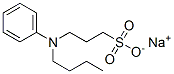 3-(N-Butylanilino)-1-propanesulfonic acid sodium salt结构式