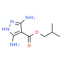 1H-Pyrazole-4-carboxylicacid,3,5-diamino-,2-methylpropylester(9CI) picture