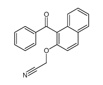 2-(1-benzoylnaphthalen-2-yl)oxyacetonitrile结构式