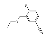 4-bromo-3-(ethoxymethyl)benzonitrile Structure