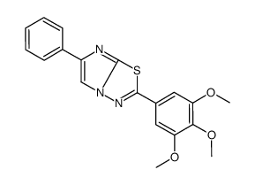 6-phenyl-2-(3,4,5-trimethoxyphenyl)imidazo[2,1-b][1,3,4]thiadiazole Structure