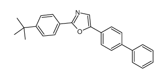 2-(4-tert-butylphenyl)-5-(4-phenylphenyl)-1,3-oxazole结构式