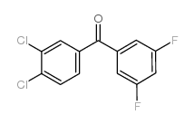 3,4-DICHLORO-3',5'-DIFLUOROBENZOPHENONE structure