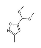 5-[bis(methylsulfanyl)methyl]-3-methyl-1,2-oxazole Structure