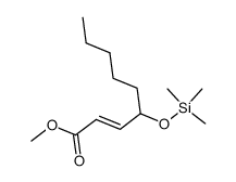 methyl 4-trimethylsilyloxy-2-nonenoate Structure