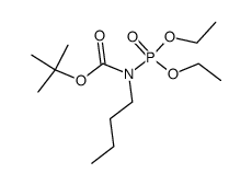 tert-butyl butyl(diethoxyphosphoryl)carbamate Structure