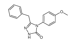 3-Benzyl-4-(p-methoxyphenyl)-1,2,4-triazolin-5-on结构式