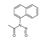 N-[1]naphthyl-N-nitroso-acetamide结构式