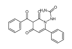 3-benzoyl-6-phenyl-1-ureido-1H-pyridine-2,4-dione Structure