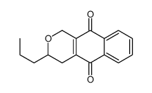 3-propyl-3,4-dihydro-1H-benzo[g]isochromene-5,10-dione Structure
