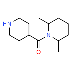 2,6-dimethyl-1-(piperidin-4-ylcarbonyl)piperidine Structure