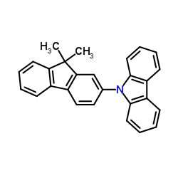 9-(9,9-二甲基芴-2-基)-9H-咔唑结构式