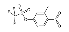 2-trifluoromethanesulfonyloxy-4-methyl-5-nitropyridine Structure