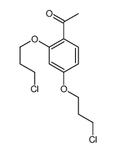 1-[2,4-Bis(3-chloropropoxy)phenyl]ethanone结构式