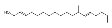 12-methyloctadeca-2,13-dien-1-ol结构式