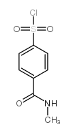 4-(甲基氨基甲酰)苯-1-磺酰氯结构式