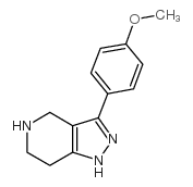 3-(4-methoxyphenyl)-4,5,6,7-tetrahydro-1h-pyrazolo[4,3-c]pyridine Structure