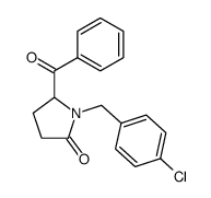 5-benzoyl-1-(4-chlorobenzyl)pyrrolidin-2-one Structure